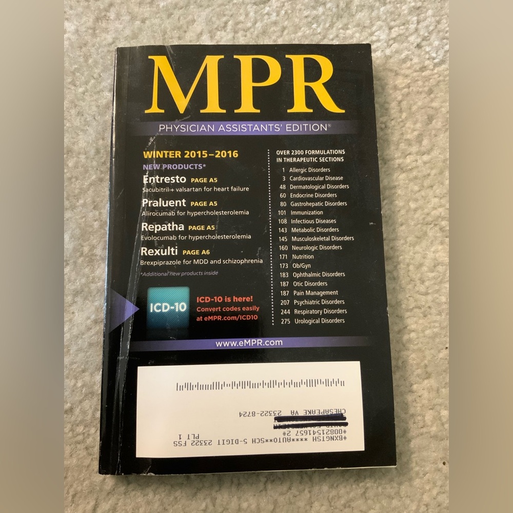 MPR Monthly Prescription Reference Winter‎ 2015-2016 Repatha Entries to